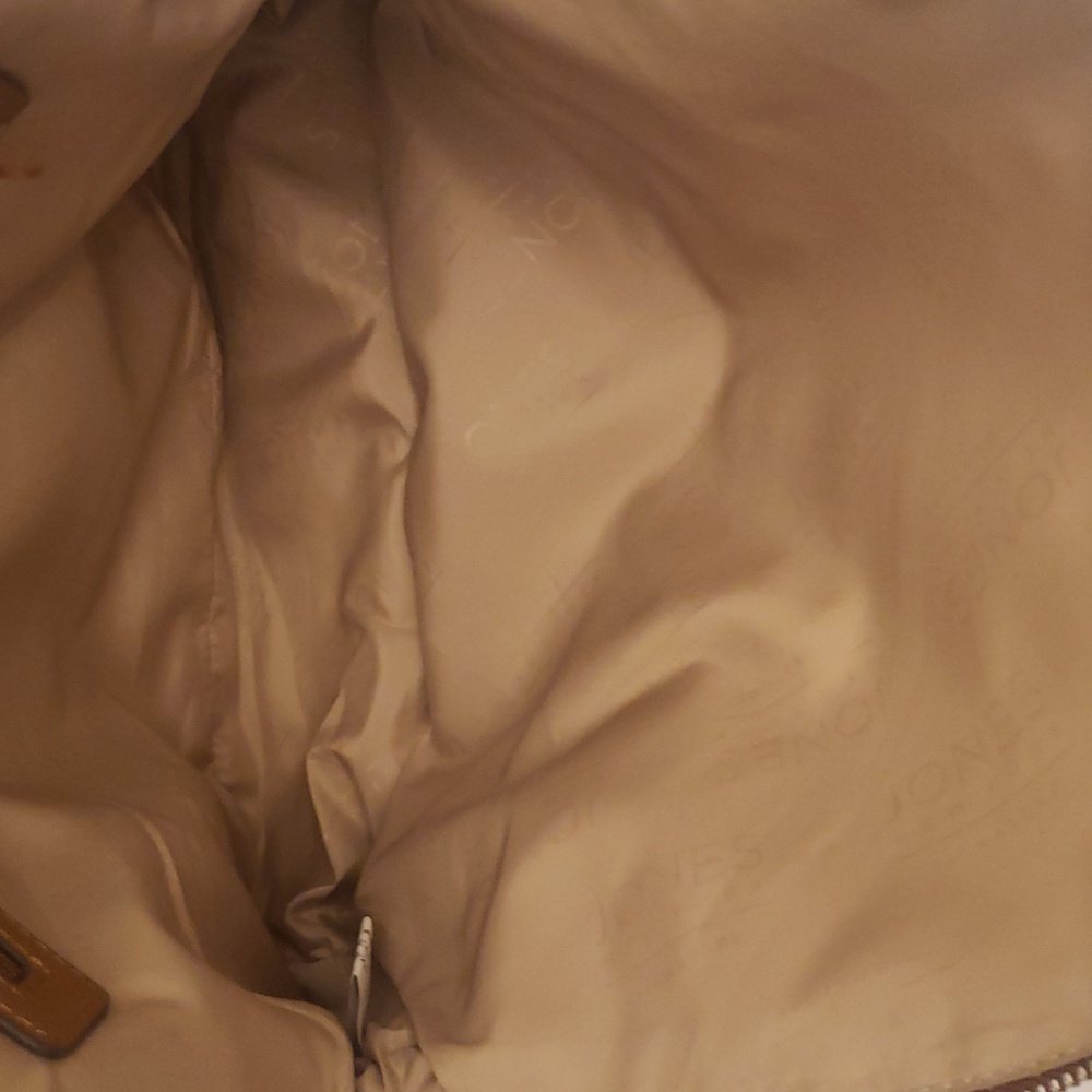 Jones New York Signature Tan Backpack Silver Hardware - Picture 13 of 14